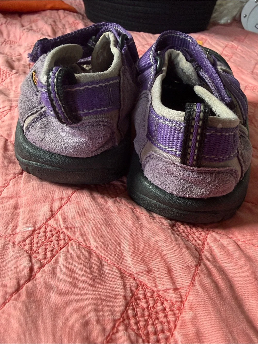 KEEN Kids Purple and Black Waterproof Closed-Toe Sandals